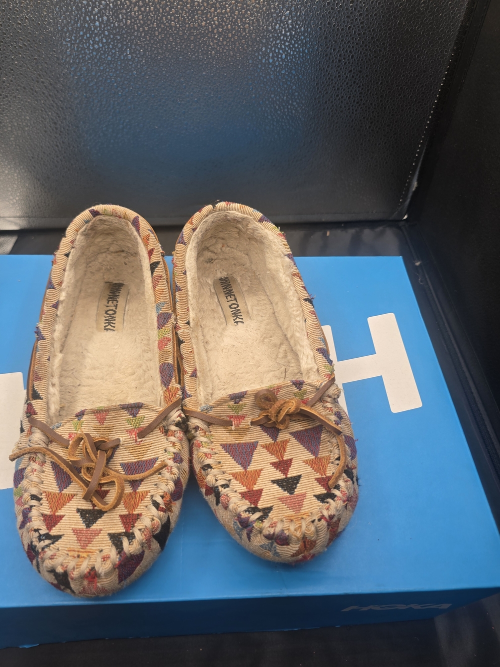 Minnetonka Multicolor Aztec Moccasin Slipper